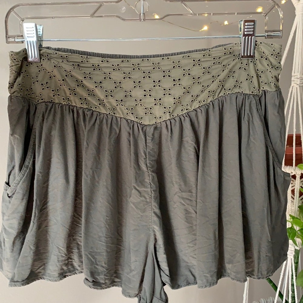 American Eagle Army Green Shorts
